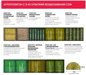 Агрополигон с 9-ю элементами возделывания сои на Дне поля 2022 в Краснодарском крае (источник: co-ko.ru)