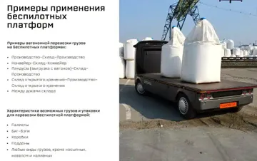 Примеры применения беспилотных грузовых платформ Evocargo