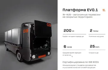 Модификация грузовой беспилотной платформы Evocargo EVO.1