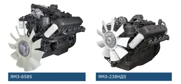 Внешний вид двигателей ЯМЗ-6585 нового поколения и ЯМЗ-238НД5 (источник: kirovets-ptz.com/glavpahar.ru)