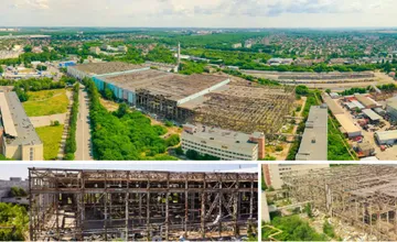 Строительство и производственная площадка нового тракторного завода Ростсельмаш в 2020 году (источник: rostselmash.com)