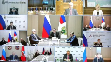 Рабочее совещание с президентом России Владимиром Путиным