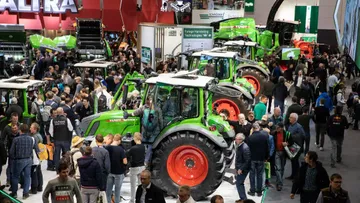 Экспозиция тракторов Fendt на выставке Agritechnica