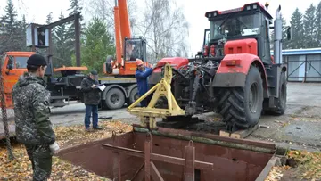 Испытания гидронавесной системы трактора Кировец на Поволжской МИС