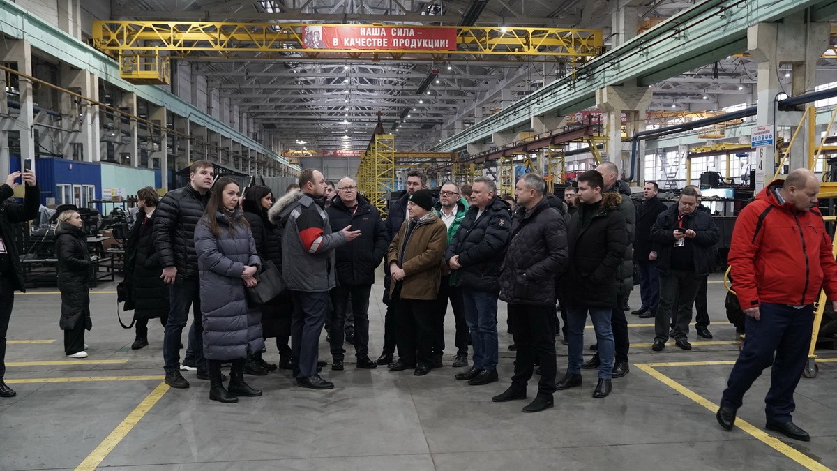 Осмотр производства завода Брянсксельмаш
