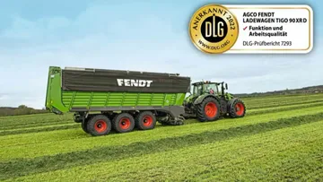 Прицеп Fendt Tigo 90 XR D на испытаниях в DLG