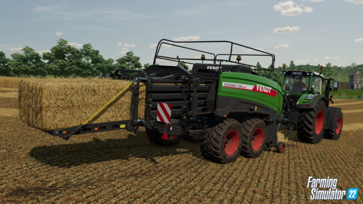 Пресс-подборщик для больших тюков Fendt Squarda 1290 N UD в игре Farming Simulator 22