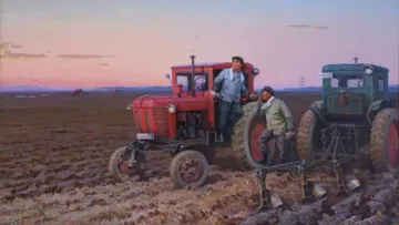 Трактористы в поле