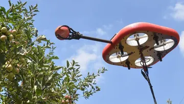 Специализированный робот Tevel Aerobotics для сбора урожая фруктов