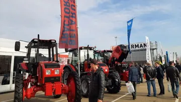 Линейка тракторов Минского тракторного завода на выставке ЮгАгро-2022