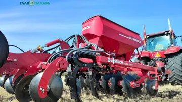 Полевая демонстрация Horsch Tiger 4 MT с бункером FertiProf