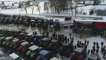 Новые протесты фермеров на тракторах в Польше