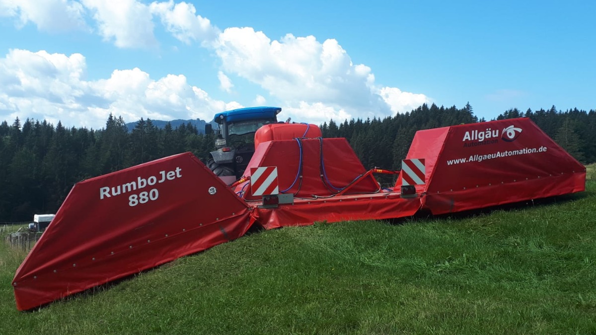 Агрегат RumboJet 880 в рабочем положении 