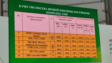 Качество посева яровой пшеницы посевными комплексами