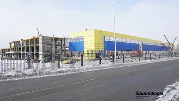 Строительная площадка нового предприятия холдинга «АМКОДОР» в Башкортостане