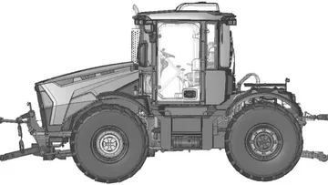Концепт новой перспективной модели колесного трактора от Уралвагонзавода
