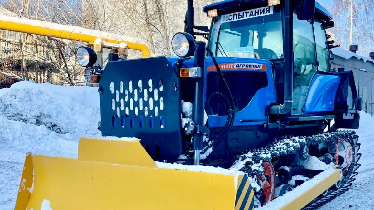 АГРОМАШ представил новый гусеничный трактор 110ТГ — Всё о сельхозтехнике  glavpahar.ru