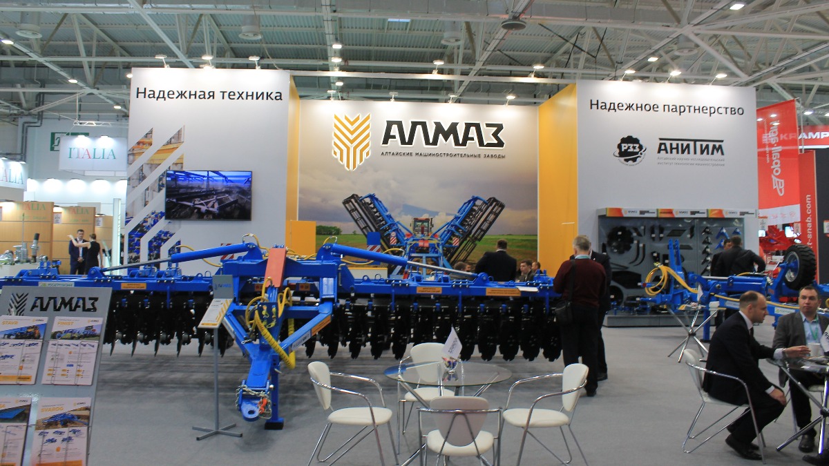 Экспозиция АЛМАЗ на выставке ЮГАГРО-2021