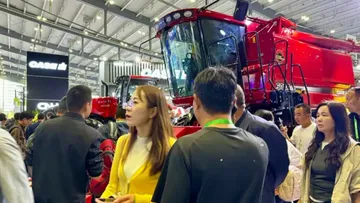 Зерноуборочный комбайн Case IH Axial-Flow 5088 на выставке сельхозтехники CIAME-2024 в Китае