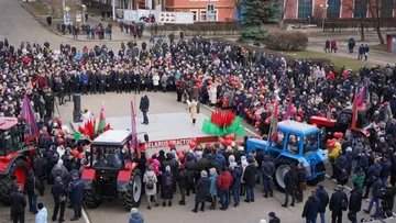 Торжественное мероприятие ОАО «МТЗ» приуроченное к выпуску четырехмиллионного трактора Беларус