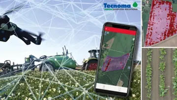 Tecnoma демонстрирует локальное опрыскивание на осно картографии