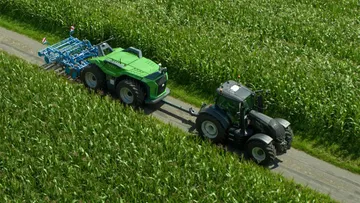 Krone и Lemken представили новую систему для перевозки и транспортировки автономной роботизированной системы Combined Powers и VTE