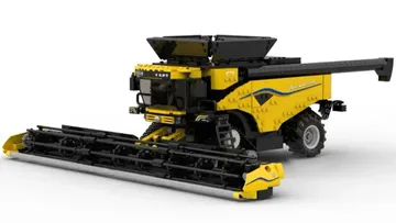 Зерноуборочный комбайн New Holland CR 11, воплощенный в конструкторе Lego