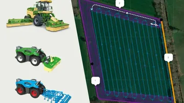 Krone и Lacos представили новое ПО для самоходных косилки Krone Big M и роботов Combined Powers VTE