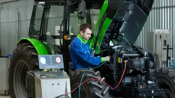 Диагностика работы трактора DEUTZ-FAHR Agrolux 4.80  