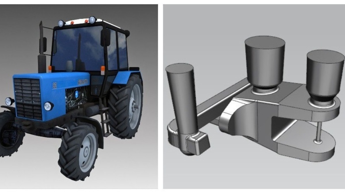 На КМЗ разработали технологию изготовления отливок переднего буксирного уха  для трактора МТЗ-82 - glavpahar.ru