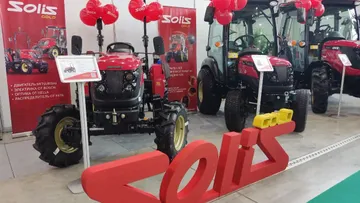 Экспозиция тракторов Solis на выставке ТатАгроЭкспо-2023