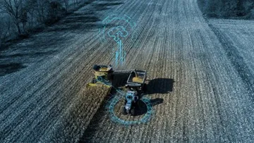 Новая система помощи при выгрузке зерна Harvest Assist от CNH Industrial