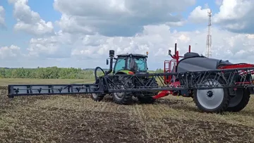 Демонстрация опрыскивателя Horsch Leeb 4 AX